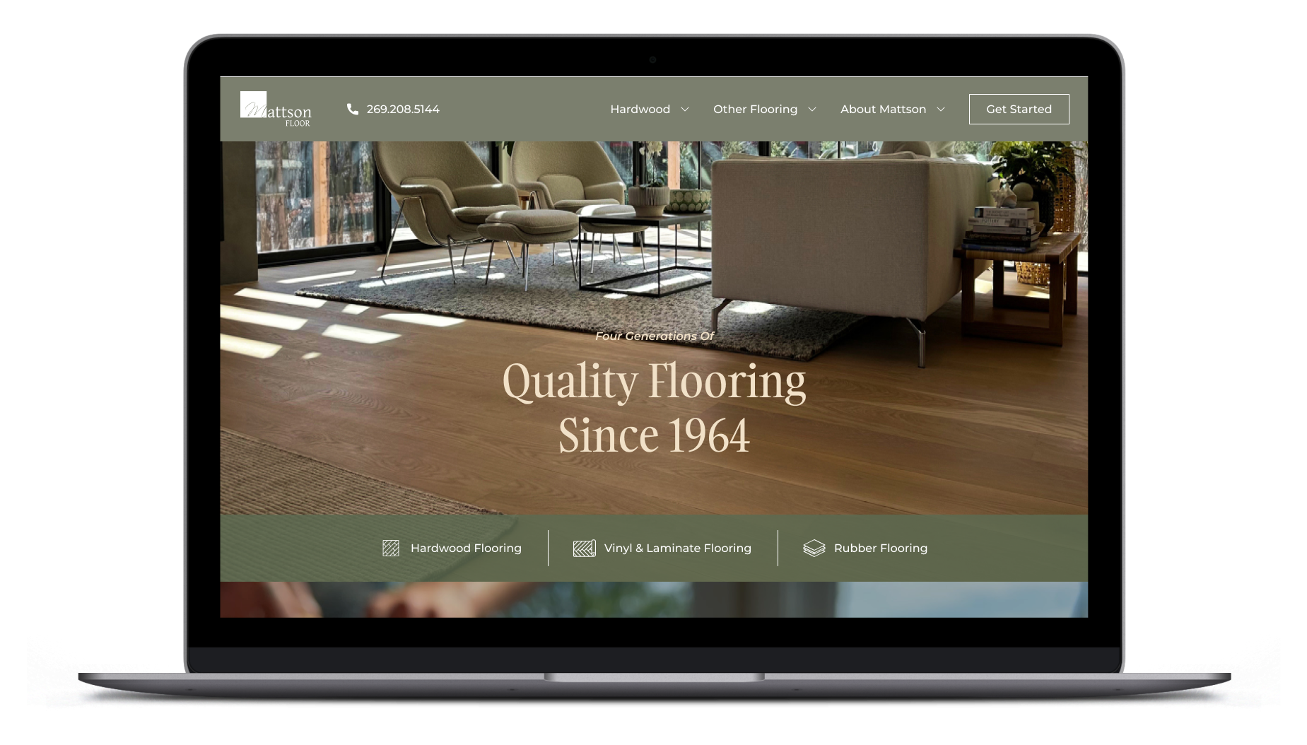 Mattson Floor Website Rebuild by SPARK Desktop